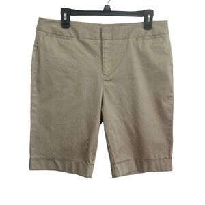 Bay Studio Women's Tan Casual Shorts Size 12 Cotton Blend
